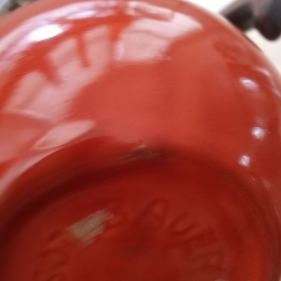 HTF Vintage 1930's Bauer Pottery Burnt Orange Pot Pitcher Mid… - Picture 8 of 10